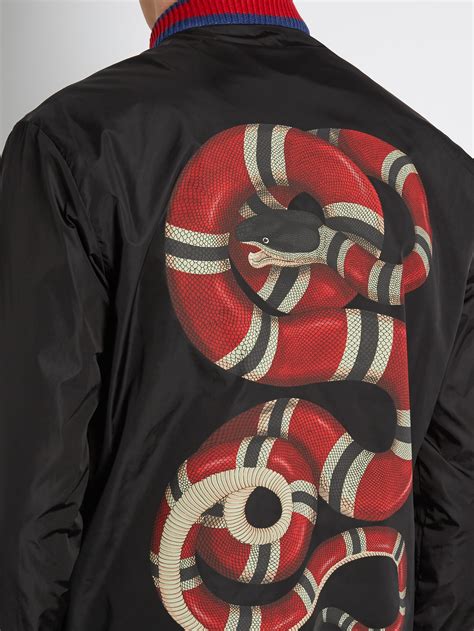 gucci bomber jacket with snake|Gucci bomber jacket men's.